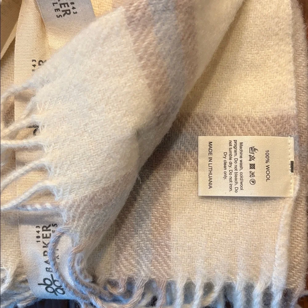 Barker Textiles Wool Plaid Throw Blanket